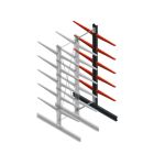 Medium Kragarmregal BR einseitig 3000x750x800mm (HxBxT) 5 Ebenen Anbauregal 220/arm