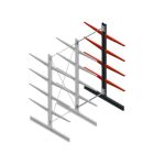 Medium Kragarmregal BR einseitig 3000x1250x800mm (HxBxT) 4 Ebenen Anbauregal 220/Arm