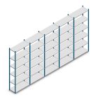 Vorteilsreihe Fachbodenregal Medium Duty 2500x5000x400 mm (HxBxT) 6 Ebenen blau