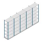 Vorteilsreihe Fachbodenregal Medium Duty 2500x5000x600 mm (HxBxT) 6 Ebenen blau