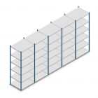Vorteilsreihe Fachbodenregal Medium Duty 2500x5000x800 mm (hxbxt) 6 Ebenen blau