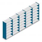 Vorteilsreihe gebrauchte Dexion Impex Fachbodenregal 2435x6380x610 mm (hxbxt) 7 Ebenen