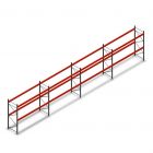 Vorteilsreihe teilweise gebrauchte AR T2 Palettenregal 3500x14932x1100 mm (hxbxt) 2 Ebenen