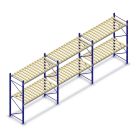 Vorteilsreihe gebrauchtes Stow Palettenregal 2550x11280x1100 mm (HxBxT) 2 Ebenen mit Stegen