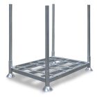 Stapelgestell, Stapelrack einfach inklusive vier Rungen von 1500 mm 1545x1180x1330 mm (HxBxT) thermisch verzinkt