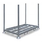 Stapelregal, Doppel-Stapelrack inklusive vier Pfosten von 1500 mm 2025x1180x1330 mm (lxbxh) feuerverzinkt