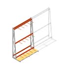 Regal für vertikale Lagerung AR einseitig 3000x1850x900 mm (HxBxT) 3 Ebenen Grundregal