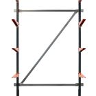 Diagonalverstrebung leichtes Kragarmregal BR25 hoh 1250 mm