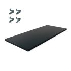Zusätzlicher Fachboden für Flügeltürenschrank 1800x900x400 (hxbxt) schwarz