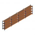 Vorteilsreihe Weitspannregal Kimer 1750x6250x600 mm (hxbxt) 4 Ebenen