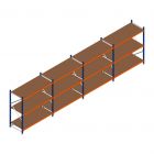 Vorteilsreihe Weitspannregal Kimer 1750x6250x800 mm (hxbxt) 3 Ebenen