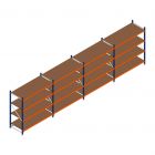 Vorteilsreihe Weitspannregal Kimer 1750x6250x800 mm (hxbxt) 4 Ebenen