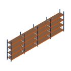 Vorteilsreihe Weitspannregal Kimer 2250x6250x600 mm (HxBxT) 4 Ebenen mit vormontierten Rahmen