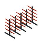 Vorteilsreihe medium Kragarmregal beidseitig 2500x5000x600 mm (HxBxT) 4 Ebenen 425/Arm