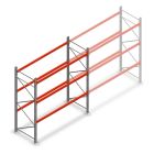 Palettenregal AR T2 2500x2700x1100mm (HxBxT) 3 Ebenen 2844kg/Eb. Grundregal mit vormontierten Rahmen