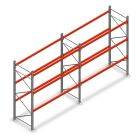 Kombiangebot Palettenregal AR T2 3000x5640x1100 mm (HxBxT) 3 Ebenen 2844kg/Ebene mit vormontierten Rahmen