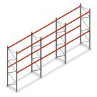 Vorteilsreihe Palettenregal AR T2 3500x8420x1100mm (hxbxt) 2 Ebenen 3636kg/ebene mit vormontierten Rahmen