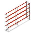 Kombiangebot Palettenregal AR T2 4500x6840x1100 mm (HxBxT) 4 Ebenen 2415kg/Eb. mit vormontierten Rahmen