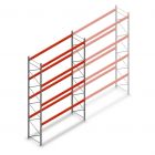 Palettenregal AR T2 6000x3600x1100mm (hxbxt) 4 Ebenen 3004kg/niv Anfangsregal mit vormontierten Rahmen