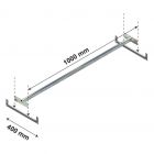 Kleiderstange Ebene Medium Duty 1000x400 mm (bxt)