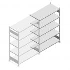 Teilweise gebrauchtes Heavy Duty Fachbodenregal 2000x1300x600 mm (hxbxt) 5 Ebenen 150 kg Anbauregal