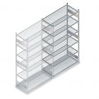 Teilweise gebrauchtes Heavy Duty Fachbodenregal 2500x1000x600 mm (hxbxt) 6 Ebenen Anbauregal mit Fachbodenrosten