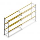 Gebrauchte Modulblok Palettenregal 4770x3600x1100mm (hxbxt) 3 Ebenen Anfangsregal