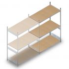 Weitspannregal HD 2500x2250x800 mm (hxbxt) 3 Ebenen Anbauregal