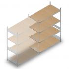 Weitspannregal HD 2500x2250x800 mm (hxbxt) 4 Ebenen Anbauregal