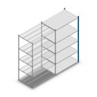 Fachbodenregal Medium Duty 2000x1150x700 mm (HxBxT) 5 Ebenen blau Anbauregal