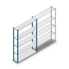 Fachbodenregal Medium Duty 2000x1300x300mm (hxbxt) 5 Ebenen blau Anfangsregal