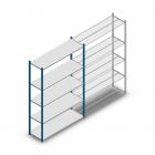 Fachbodenregal Medium Duty 2000x1300x400mm (hxbxt) 5 Ebenen blau Anfangsregal