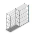 Fachbodenregal Medium Duty 2000x1300x600 mm (HxBxT) 5 Ebenen blau Anbauregal