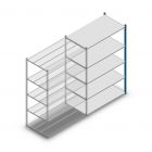 Fachbodenregal Medium Duty 2000x1300x700mm (hxbxt) 5 Ebenen blau Anbauregal