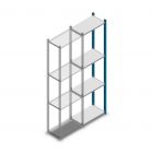 Fachbodenregal Medium Duty 2000x550x300mm (hxbxt) 4 Ebenen blau Anbauregal