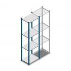 Fachbodenregal Medium Duty 2000x550x400mm (hxbxt) 4 Ebenen blau Anfangsregal