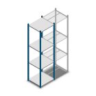 Fachbodenregal Medium Duty 2000x550x500mm (hxbxt) 4 Ebenen blau Anfangsregal