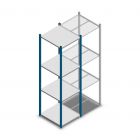 Fachbodenregal Medium Duty 2000x550x600mm (hxbxt) 4 Ebenen blau Anfangsregal