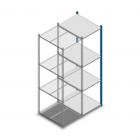 Fachbodenregal Medium Duty 2000x550x700mm (hxbxt) 4 Ebenen blau Anbauregal