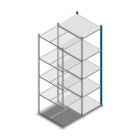 Fachbodenregal Medium Duty 2000x550x700mm (HxBxT) 5 Ebenen blau Anbauregal