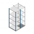 Fachbodenregal Medium Duty 2000x550x800mm (hxbxt) 5 Ebenen blau Anfangsregal