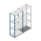Fachbodenregal Medium Duty 2000x850x500mm (hxbxt) 4 Ebenen blau Anfangsregal
