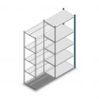 Fachbodenregal Medium Duty 2000x850x500mm (hxbxt) 5 Ebenen blau Anbauregal