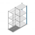 Fachbodenregal Medium Duty 2000x850x600mm (hxbxt) 4 Ebenen blau Anbauregal