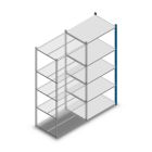 Fachbodenregal Medium Duty 2000x850x600 mm (HxBxT) 5 Ebenen blau Anbauregal