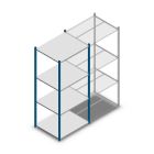 Fachbodenregal Medium Duty 2000x850x700mm (hxbxt) 4 Ebenen blau Anfangsregal