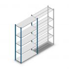 Fachbodenregal Medium Duty 2200x1150x400mm (hxbxt) 5 Ebenen blau Anfangsregal