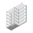 Fachbodenregal Medium Duty 2200x1150x700mm (hxbxt) 6 Ebenen blau Anbauregal