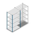 Fachbodenregal Medium Duty 2200x1150x800mm (hxbxt) 5 Ebenen blau Anfangsregal