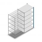 Fachbodenregal Medium Duty 2000x1150x800mm (hxbxt) 6 Ebenen blau Anbauregal